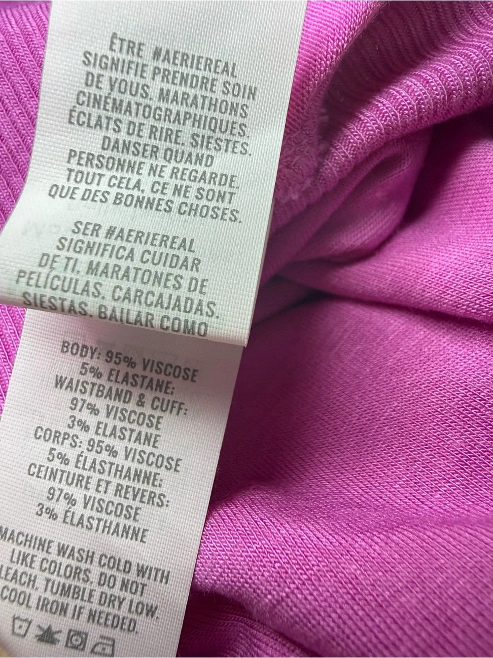 Aerie Pink Foldover Waistband Lounge Shorts with Pockets - Size XXL - Picture 5 of 7